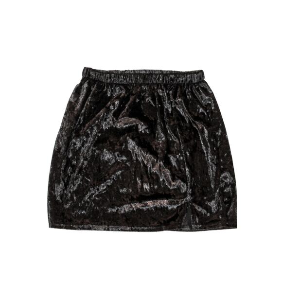 Urban Outfitters Recycled Velvet Notched Mini Skirt S/M NWT - Picture 3 of 7